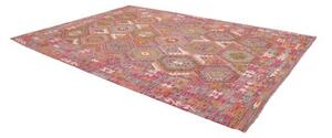 Tappeto Kilim Geometrico Rosa Antico Mattone 255x345 Cm
