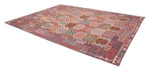 Tappeto Kilim Geometrico Porpora Multicolore 255x344 Cm