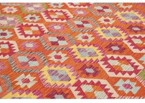 Tappeto Kilim Geometrico Ruggine Multicolore 255x293 Cm