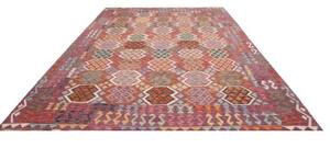 Tappeto Kilim Geometrico Porpora Multicolore 255x344 Cm