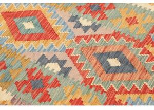 Tappeto Kilim Geometrico Multicolore Corsia 80x295 Cm