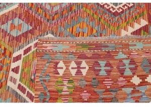 Tappeto Kilim Geometrico Terracotta Multicolore 305x388 Cm