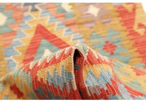Tappeto Kilim Geometrico Multicolore Corsia 80x295 Cm