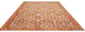 Tappeto Kilim Stilizzato Ruggine Multicolore Quadrato 261x296 Cm