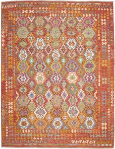 Tappeto Kilim Stilizzato Ruggine Multicolore 276x345 Cm