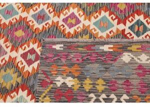 Tappeto Kilim Geometrico Multicolore 303x408 Cm