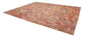 Tappeto Kilim Geometrico Terracotta Multicolore 305x388 Cm