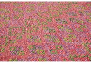 Tappeto Kilim Geometrico Rosso Verde 282x364 Cm