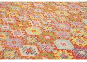Tappeto Kilim Stilizzato Ruggine Multicolore Quadrato 261x296 Cm