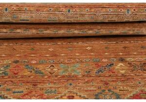 Tappeto Istintia Geometrico Marrone Ocra Blu Corsia 81x252 Cm