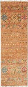 Tappeto Istintia Geometrico Marrone Ocra Blu Corsia 81x252 Cm