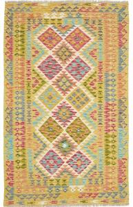 Tappeto Kilim Geometrico Giallo Multicolore 118x195 Cm