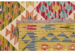 Tappeto Kilim Geometrico Giallo Multicolore 118x195 Cm