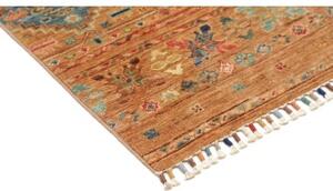 Tappeto Istintia Geometrico Marrone Ocra Blu Corsia 81x252 Cm