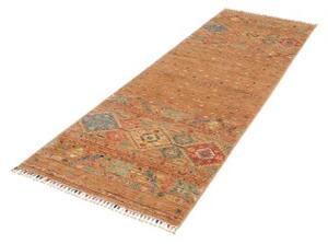 Tappeto Istintia Geometrico Marrone Ocra Blu Corsia 81x252 Cm