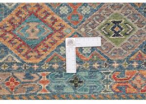 Tappeto Istintia Geometrico Blu Petrolio Rosso Ruggine 77x122 Cm