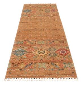 Tappeto Istintia Geometrico Marrone Ocra Blu Corsia 81x252 Cm
