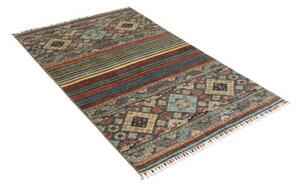 Tappeto Istintia Geometrico Blu Petrolio Rosso Mattone 100x150 Cm
