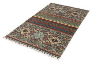Tappeto Istintia Geometrico Blu Petrolio Rosso Mattone 100x150 Cm
