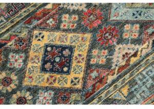 Tappeto Istintia Geometrico Blu Petrolio Rosso Mattone 100x150 Cm