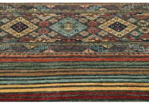 Tappeto Istintia Geometrico Blu Petrolio Rosso Mattone 100x150 Cm