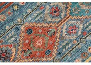 Tappeto Istintia Geometrico Blu Petrolio Ruggine 99x152 Cm