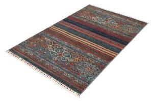 Tappeto Istintia Geometrico Blu Petrolio Ruggine 97x151 Cm