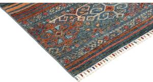Tappeto Istintia Geometrico Blu Petrolio Ruggine 97x151 Cm