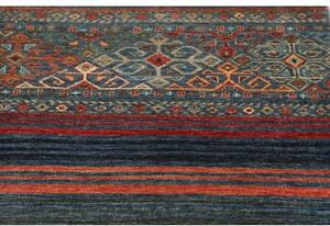 Tappeto Istintia Geometrico Blu Petrolio Ruggine 97x151 Cm