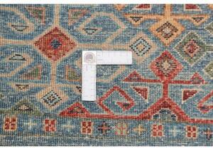 Tappeto Istintia Geometrico Blu Petrolio Ruggine 97x151 Cm