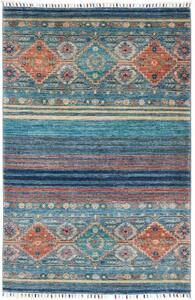 Tappeto Istintia Geometrico Blu Petrolio Ruggine 99x152 Cm