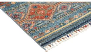 Tappeto Istintia Geometrico Blu Petrolio Ruggine 99x152 Cm