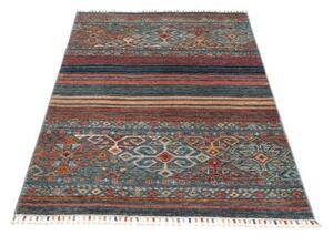 Tappeto Istintia Geometrico Blu Petrolio Ruggine 97x151 Cm