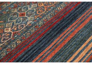 Tappeto Istintia Geometrico Blu Petrolio Ruggine 97x151 Cm