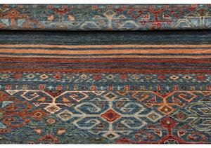 Tappeto Istintia Geometrico Blu Petrolio Ruggine 97x151 Cm