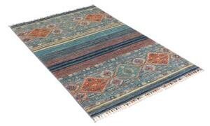Tappeto Istintia Geometrico Blu Petrolio Ruggine 99x152 Cm