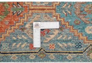Tappeto Istintia Geometrico Blu Petrolio Ruggine 99x152 Cm