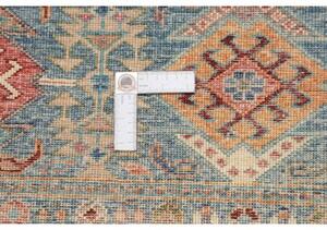 Tappeto Istintia Geometrico Blu Petrolio Rosso Mattone 80x125 Cm