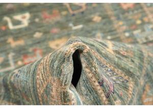 Tappeto Istintia Figurativo Verde Petrolio Beige Corsia 77x297 Cm
