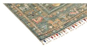 Tappeto Istintia Figurativo Verde Petrolio Beige Corsia 77x297 Cm
