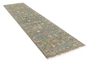Tappeto Istintia Figurativo Verde Petrolio Beige Corsia 77x297 Cm