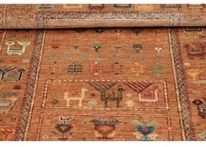 Tappeto Istintia Figurativo Marrone Ocra Blu 77x124 Cm