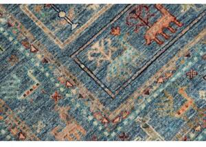 Tappeto Istintia Figurativo Blu Petrolio Beige 81x123 Cm