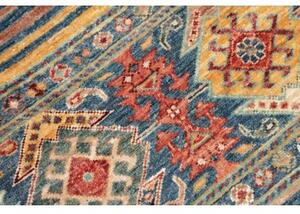 Tappeto Istintia Geometrico Blu Rosso Mattone 78x124 Cm
