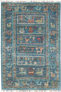 Tappeto Istintia Figurativo Blu Petrolio Beige 81x123 Cm
