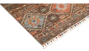 Tappeto Istintia Geometrico Marrone Blu 80x116 Cm