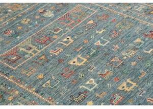 Tappeto Istintia Figurativo Blu Petrolio Beige 127x181 Cm