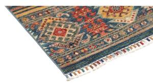 Tappeto Istintia Geometrico Blu Rosso Mattone 78x124 Cm