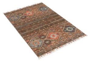 Tappeto Istintia Geometrico Marrone Blu 80x116 Cm