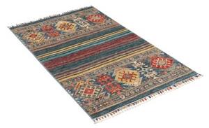 Tappeto Istintia Geometrico Blu Rosso Mattone 78x124 Cm
